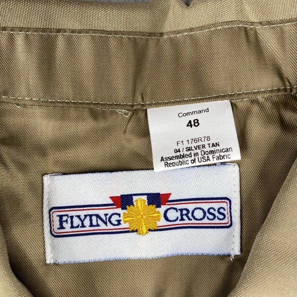 (Lot of 2) Flying Cross Uniform Silver Shirt Tan Short Sleeve Womens Size 48 NEW - Picture 4 of 12
